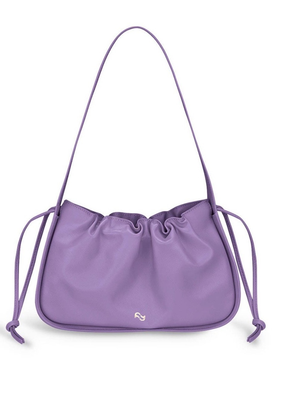Purple Ruched Shoulder Yuzefi Bag